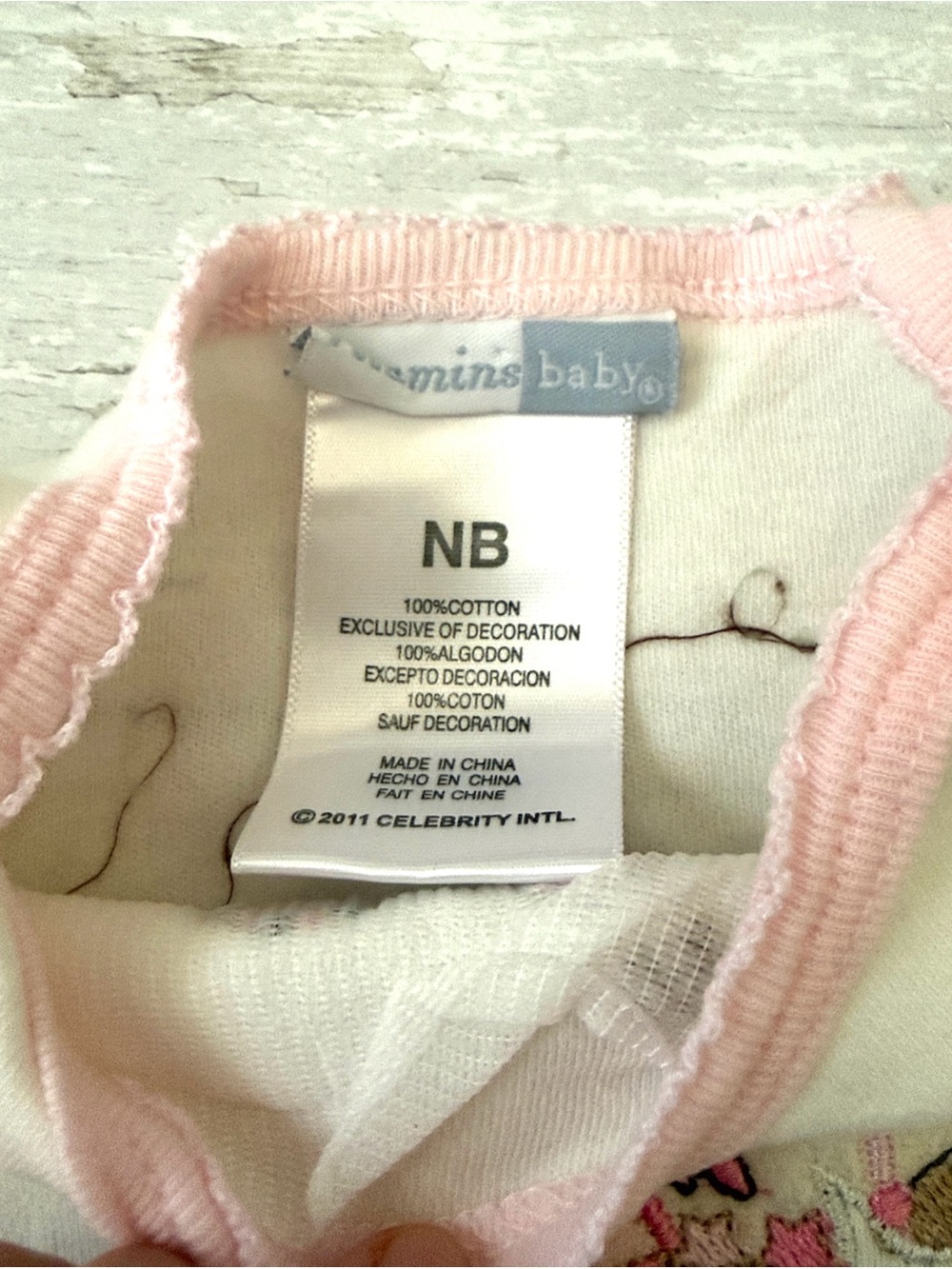 Vitamins Baby Newborn Girl Cowboy Horse Paisley Print Outfit Pink 100% Cotton - Picture 3 of 3